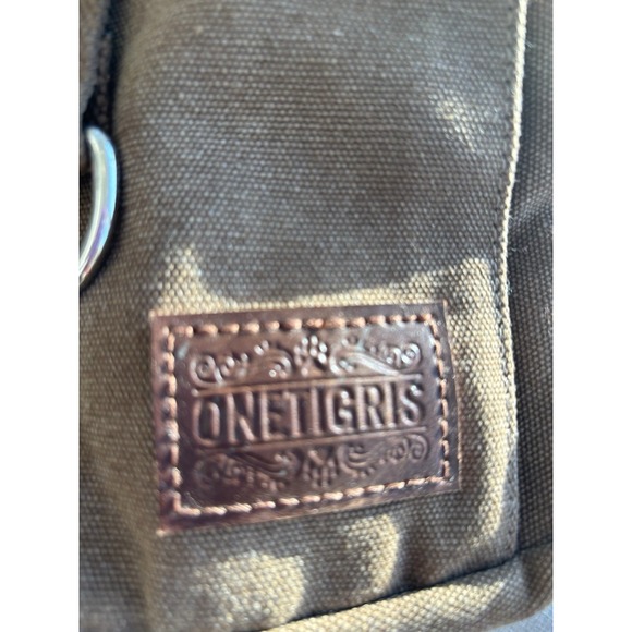 One Tigris Dog M / L‎ Backpack Harness Vest with Saddlebag Pouches Brown Canvas - Picture 2 of 14